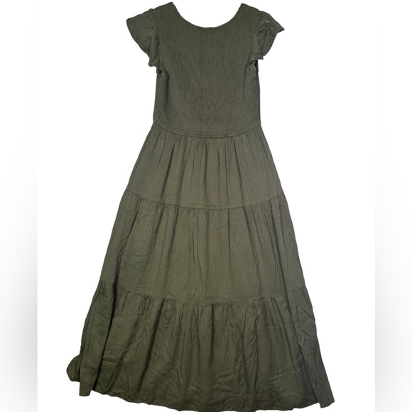 MEROKEETY Smocked Bodice Tiered‎ Maxi Dress | Size M | NWT - Picture 3 of 8